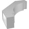 Ekena Millwork 5 1/2-in. W x 20-in. D x 26-in. H Merced Architectural Grade PVC Knee Brace BRCP055X20X26MRC - alternate 3